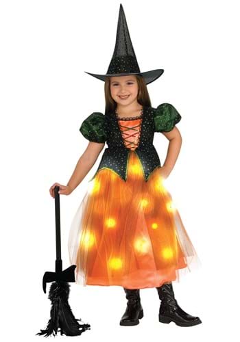 Click Here to buy Twinkle Witch Costume | Light up Dress W/ Hat from HalloweenCostumes, CDN Funds & Shipping