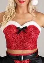 Women's Sexy Sequin Santa Costume Alt 1