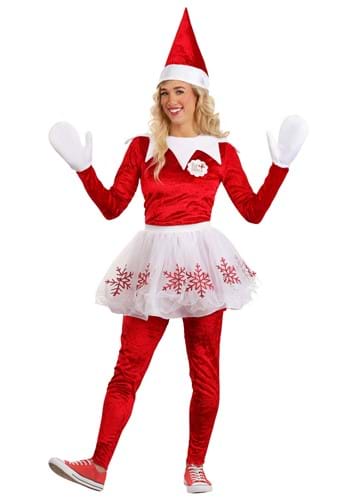 Click Here to buy Elf on the Shelf Deluxe Womens Costume | Christmas Costumes from HalloweenCostumes, CDN Funds & Shipping