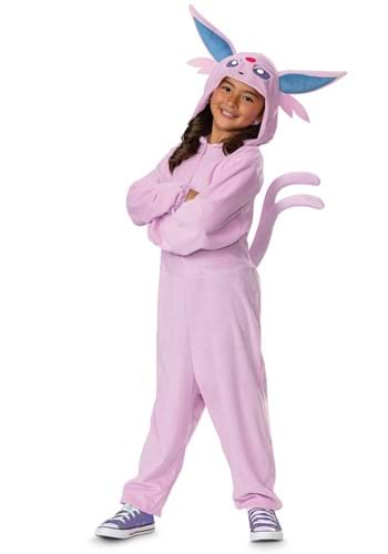 Click Here to buy Kids Deluxe Pokemon Espeon Costume | Kids Pokemon Costumes from HalloweenCostumes, CDN Funds & Shipping