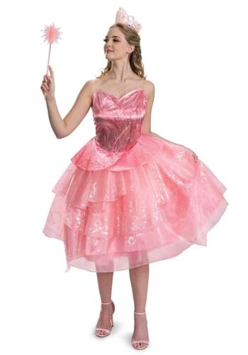 Click Here to buy Adult Wicked Deluxe Glinda Costume | Wicked Costumes from HalloweenCostumes, CDN Funds & Shipping