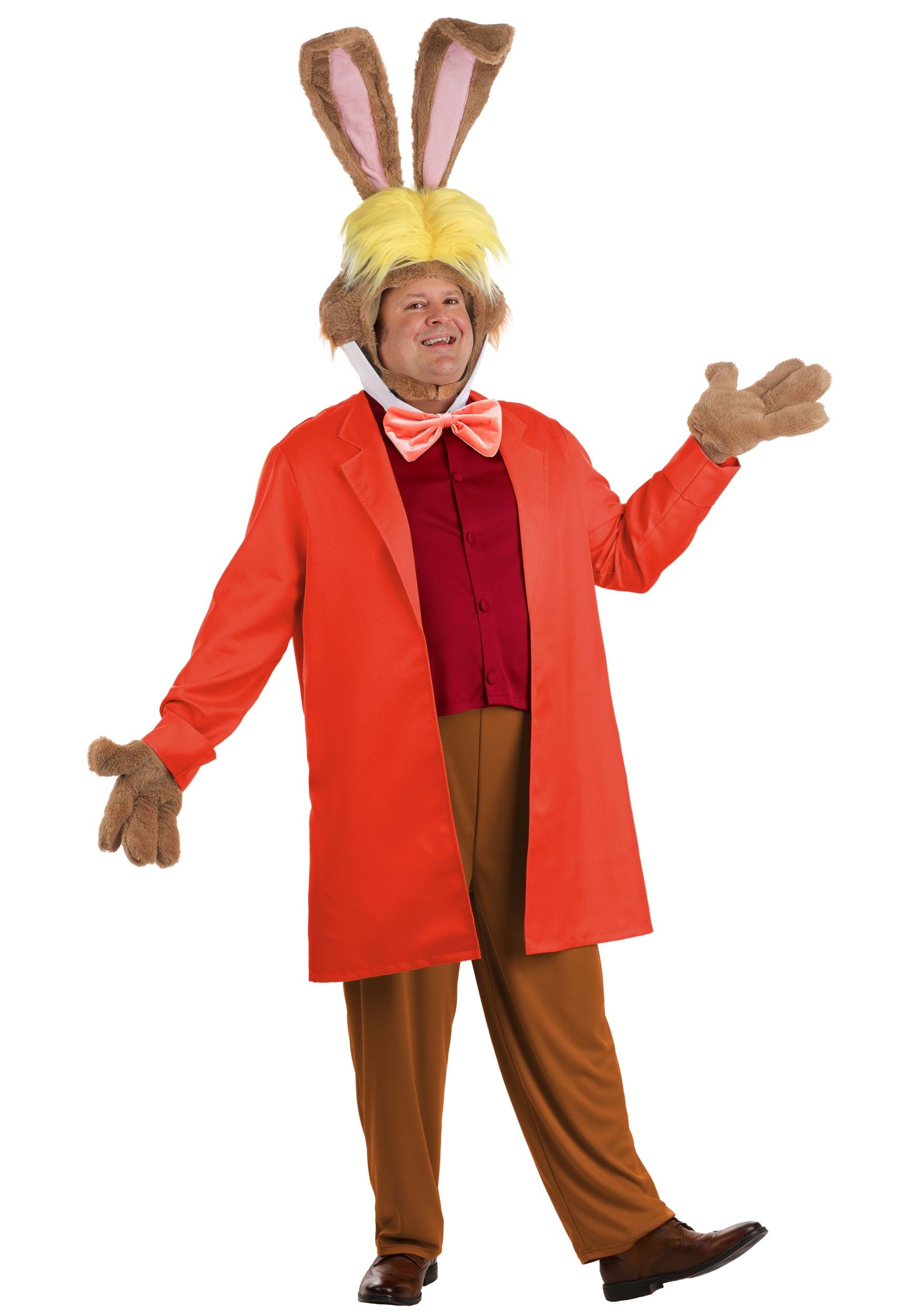 Men's Plus Size Disney Alice in Wonderland March Hare Costume | Disney Costumes