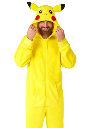 Pokemon Onesie Volwassen, Pikachu Onesie Unisex, Pokémon Huispak Fleece