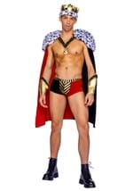 Mens Sexy Faux Fur Royal King of Hearts Costume