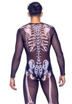 Men's Sexy Mesh Skeleton Jumpsuit Costume