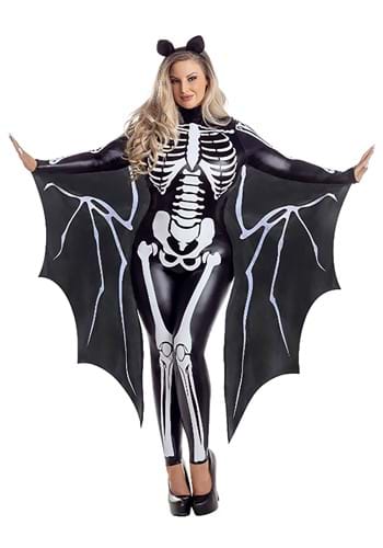 Plus Size Sexy Skeleton Bat Jumpsuit Costume