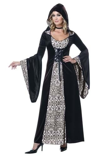 Click Here to buy Deluxe Velvet Damask Hooded Robe Womens Costume | Witch Costumes from HalloweenCostumes, CDN Funds & Shipping