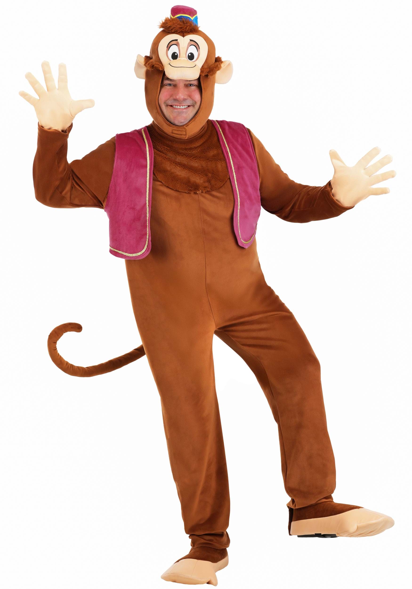 Plus Size Disney Aladdin Abu Men's Costume | Disney Costumes