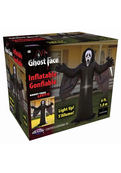 6FT Inflatable Ghost Face Lawn Decoration