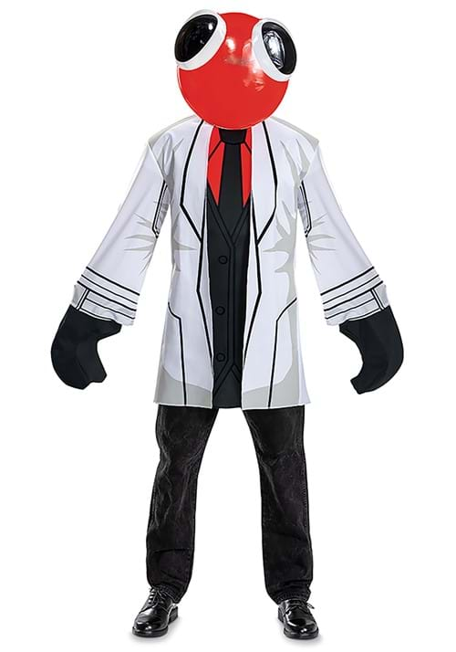 Rainbow Friends Adult Scientist Red Costume