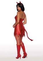 Womens Sexy Metallic Devil Costume Dress Alt 2