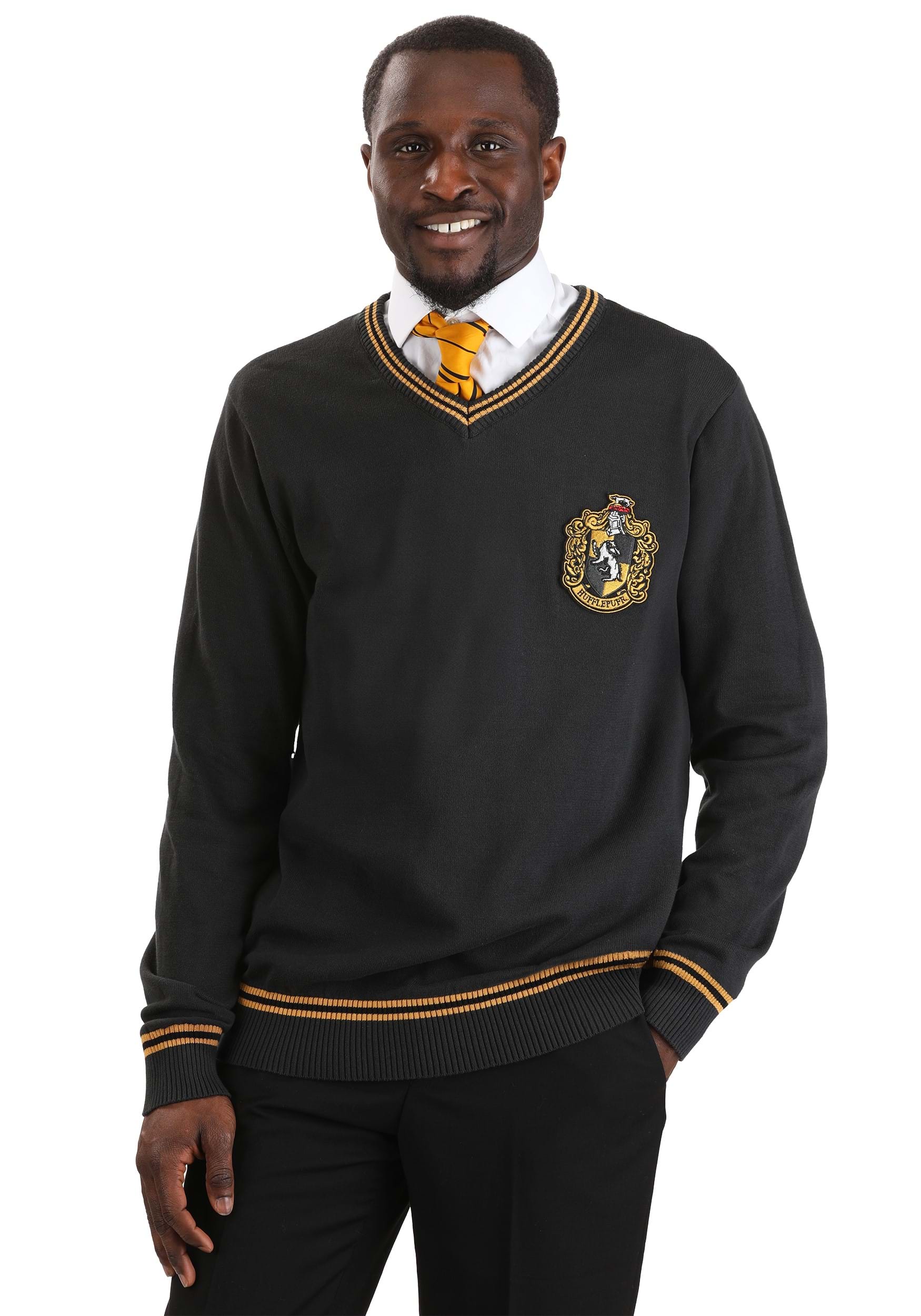 Harry Potter Hufflepuff Uniform Sweater for Adults | Harry Potter Costumes