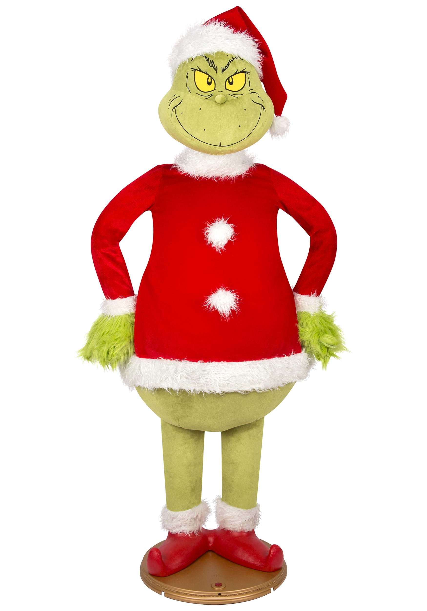Grinch Santa Animatronic Decoration | Christmas Decorations