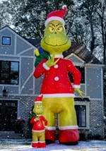 Grinch Santa Inflatable Decor - large Alt 1