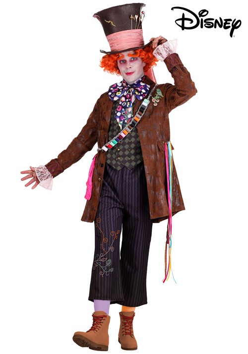 Adult Premium Live Action Disney Mad Hatter Costume