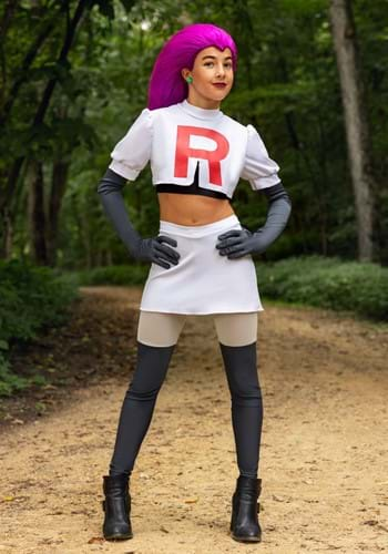 Click Here to buy Teen Deluxe Team Rocket Jesse Costume | Pokemon Costumes from HalloweenCostumes, CDN Funds & Shipping