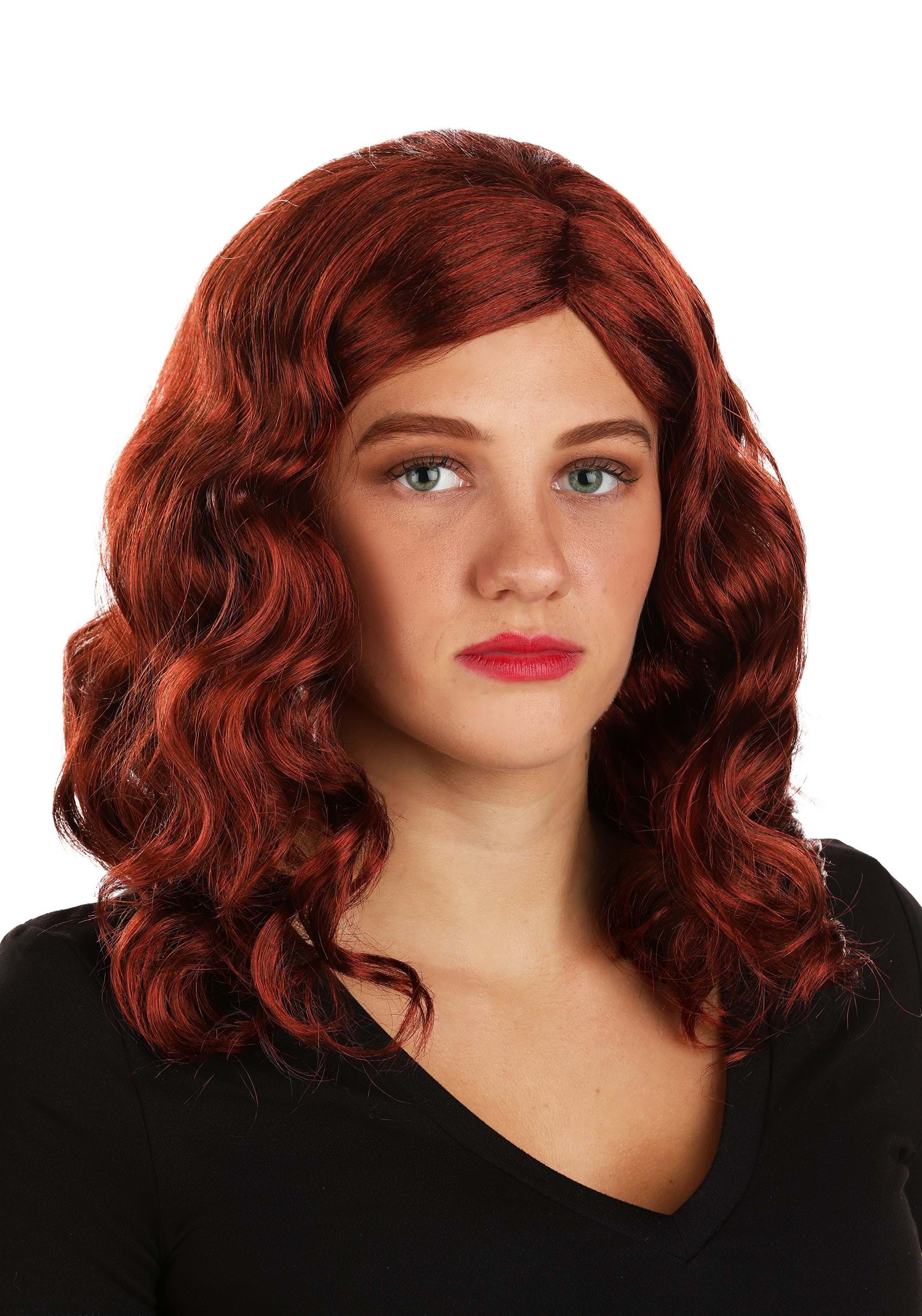 Adult Marvel Black Widow Costume Wig | Superhero Accessories