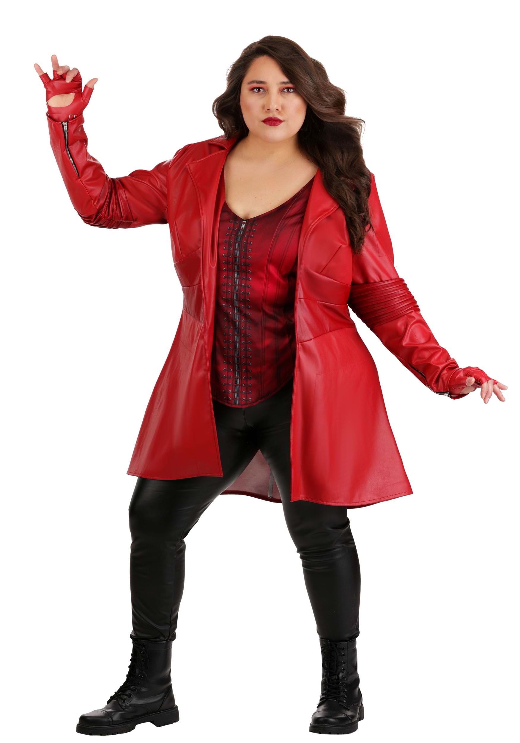Women's Plus Size Scarlet Witch Premium Costume | Marvel Costumes