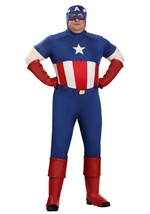 Men's Plus Size Captain America Premium Costume Alt 1