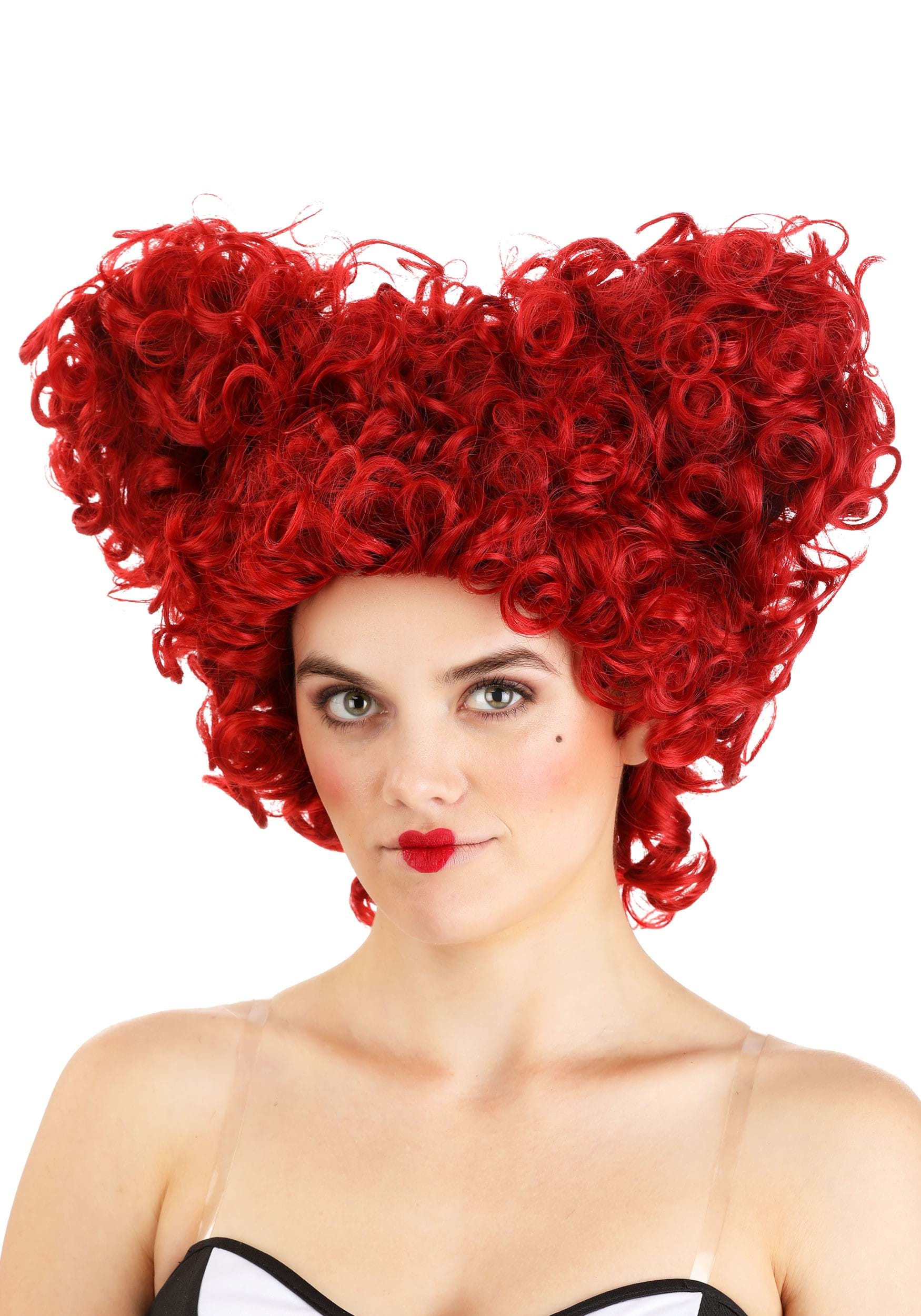 Royal Red Heart Women's Costume Wig | Queen of Hearts Accessories