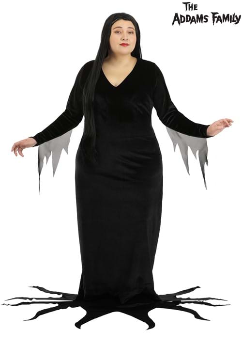 Plus Size 1960s Morticia Addams Costume