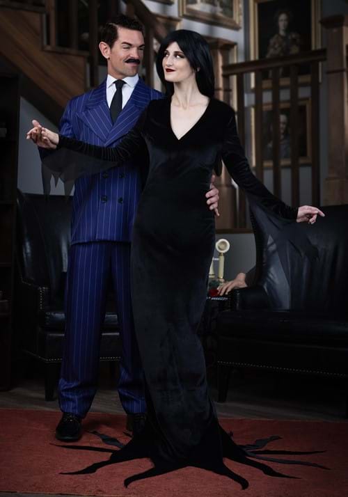 Men's Gomez Addams Costume – Adult Addams Family Gangster Fancy Dress For Halloween