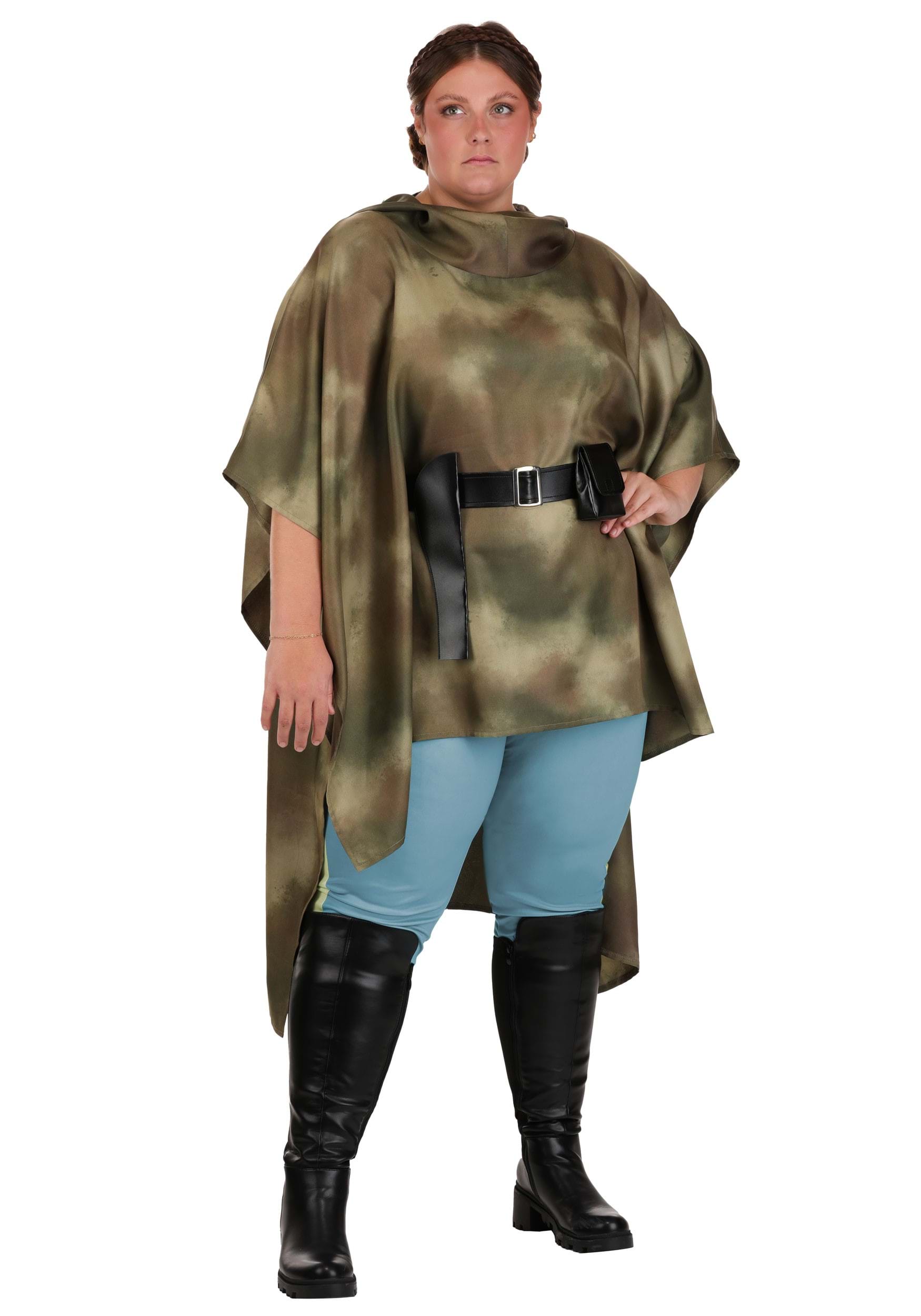 Plus Size Star War Deluxe Endor Battle Leia Women's Costume | Star Wars Costumes