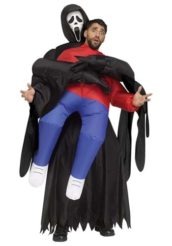 Click Here to buy Ghost Face Piggyback Inflatable Adult Costume | Ghost Face Costumes from HalloweenCostumes, CDN Funds & Shipping