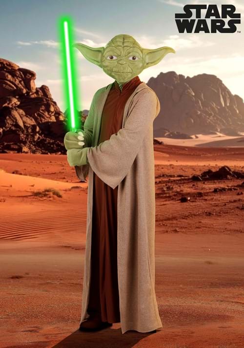 Mens Deluxe Star Wars Yoda Costume with Mask