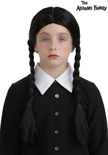 Kid's 1960s Wednesday Addams Costume Wig