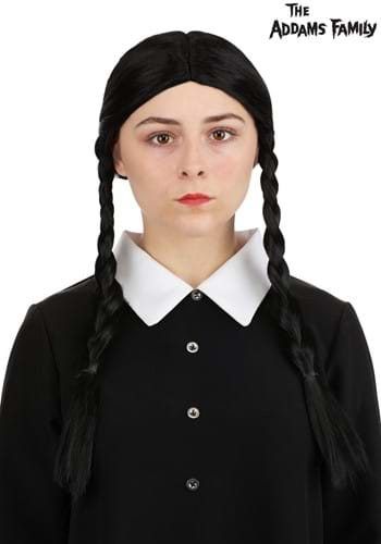 Adult 1960s Wednesday Addams Costume Wig