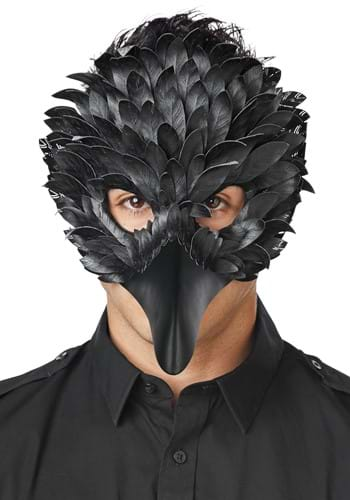 Adult Feather Crow Masquerade Mask