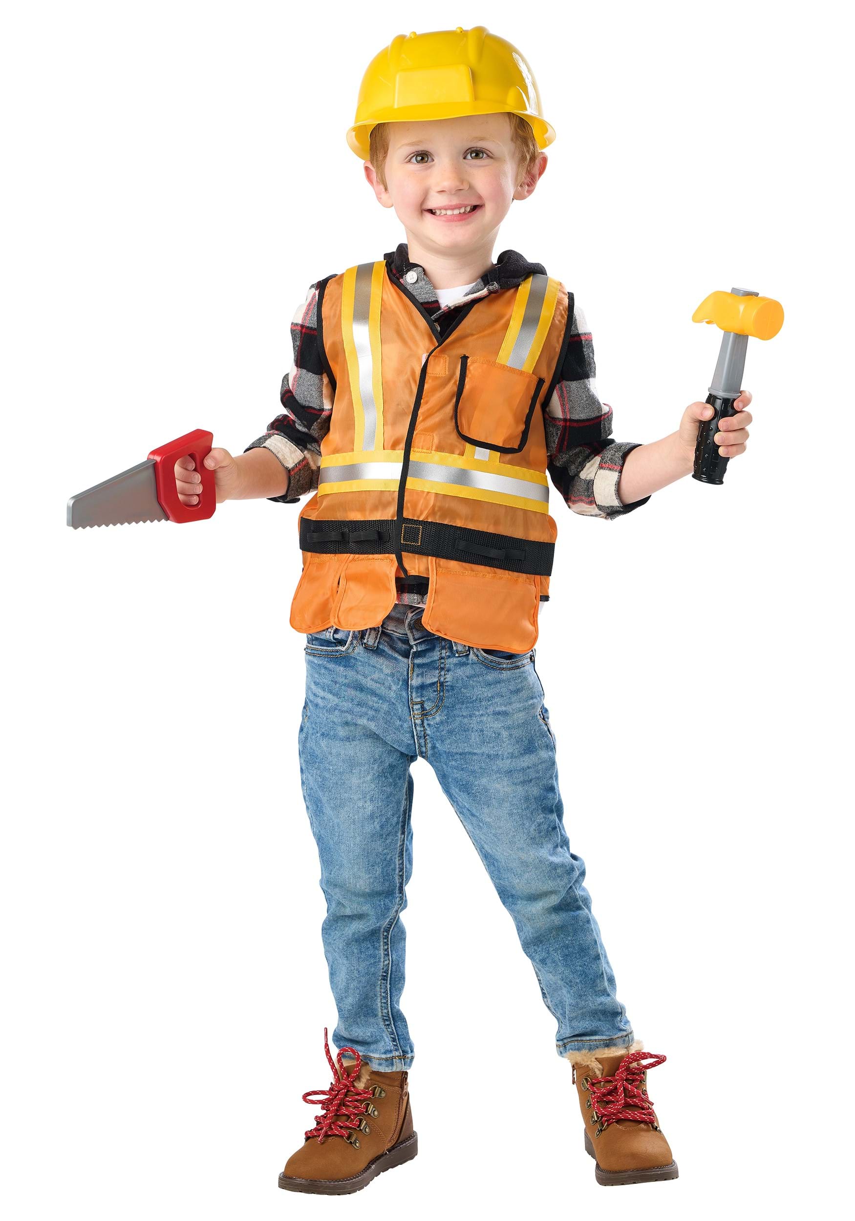 Construction Worker Boy's Toddler Costume Kit | Occupational Costumes