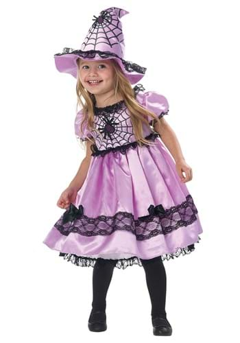 Girls Toddler Pastel Spiderweb Witch Costume