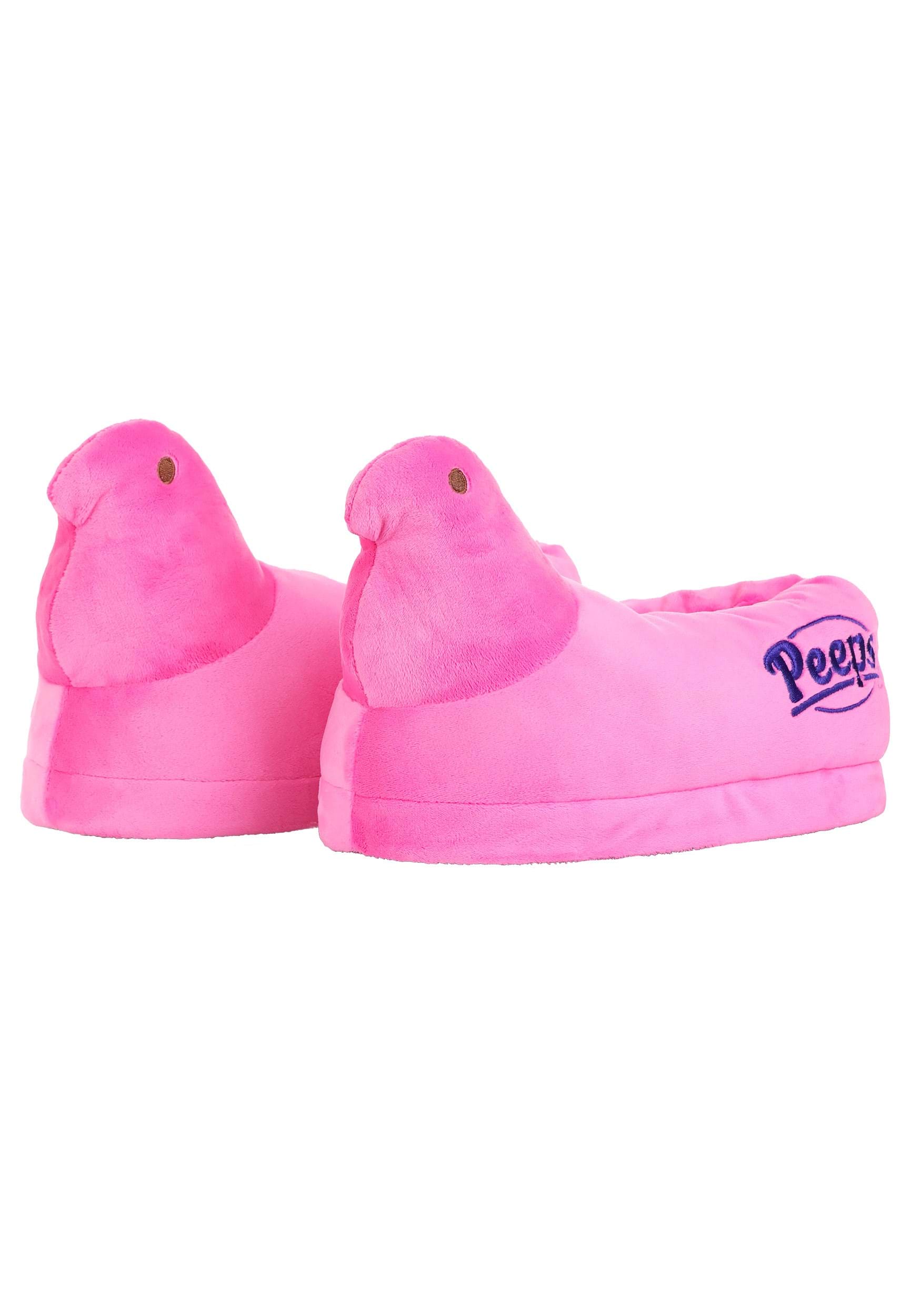 Easter Pink Peeps Slippers for Adults | Easter Accessories