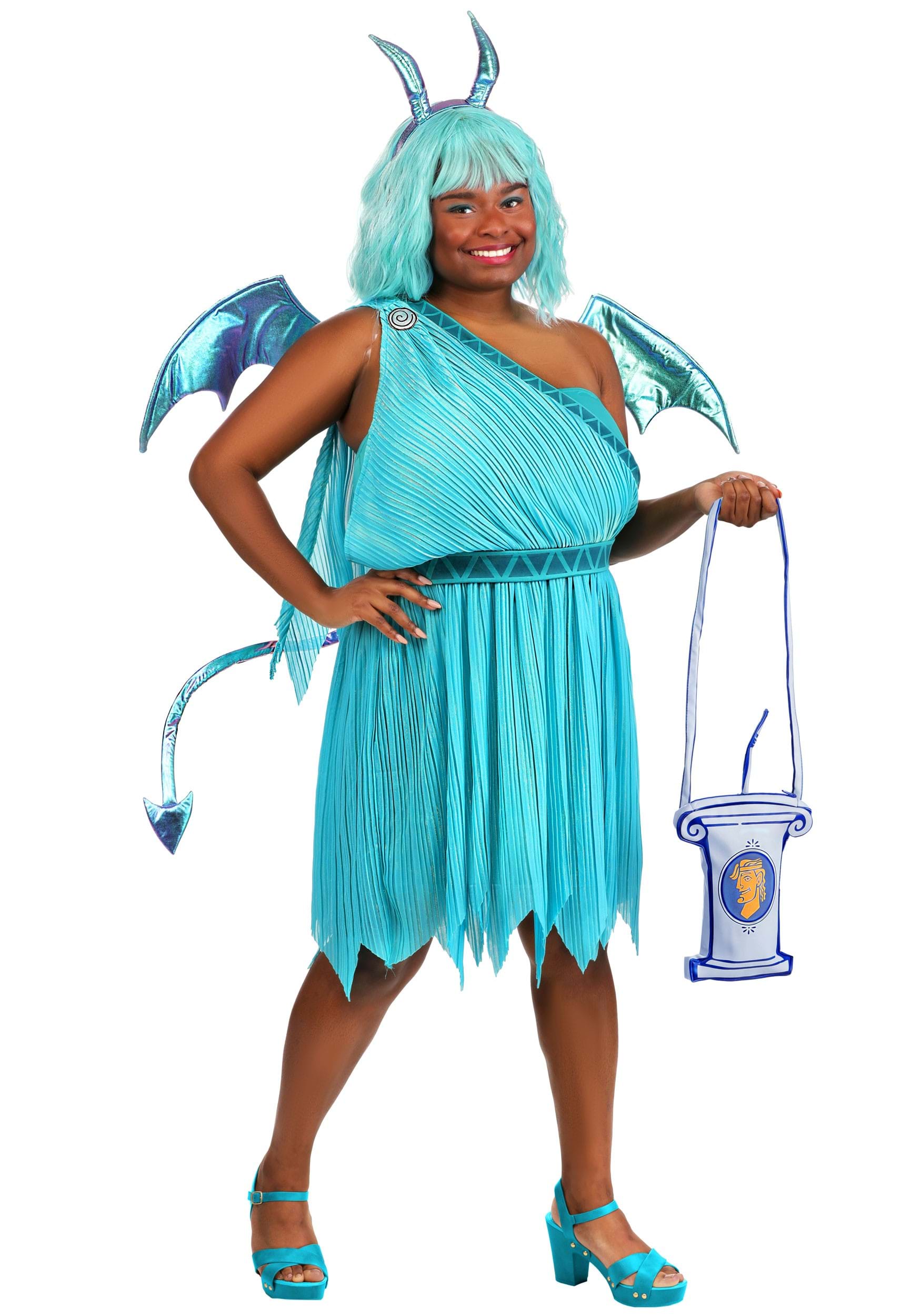 Women's Plus Size Disney Hercules Panic Costume Dress | Disney Costumes