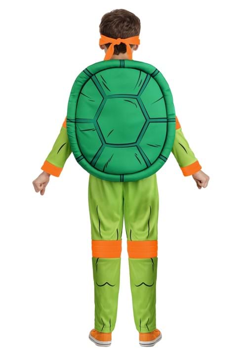 Felpa Con Cappuccio Costume Nickelodeon Teenage Mutant Ninja Turtles Per Ragazzi – Michelangelo Con Maschera Integrata