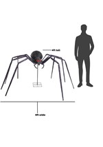 Leggs the Giant Yard Spider Halloween Decoration Alt 1