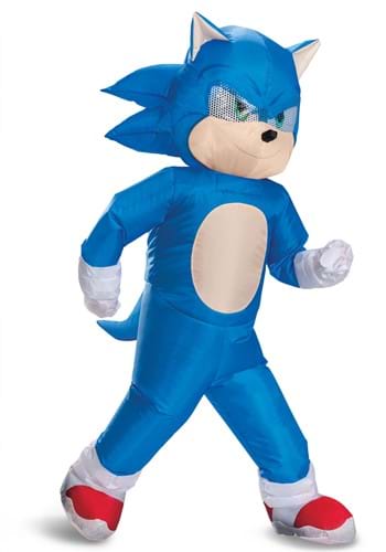 Click Here to buy Inflatable Kids Sonic the Hedgehog Costume | Inflatable Video Game Costumes from HalloweenCostumes, CDN Funds & Shipping