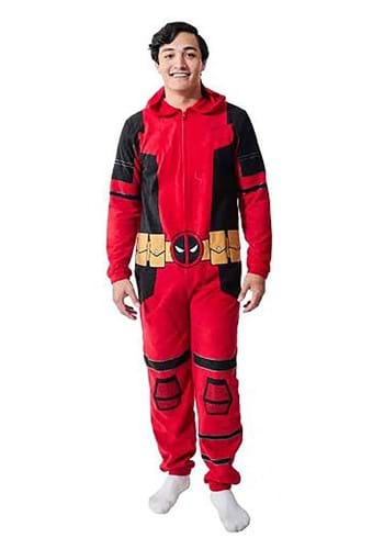 Click Here to buy Adult Marvel Deadpool Cosplay Union Suit Costume | Deadpool Costumes from HalloweenCostumes, CDN Funds & Shipping