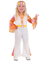 Toddler Bell Bottom Baby Hippie Costume Alt 8