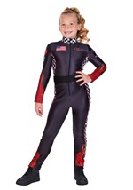 Girl's Fiery Race Car Driver Costume Alt 7