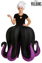 Ursula Long Skirt and Necklace Womens Inflatable Costume UPD