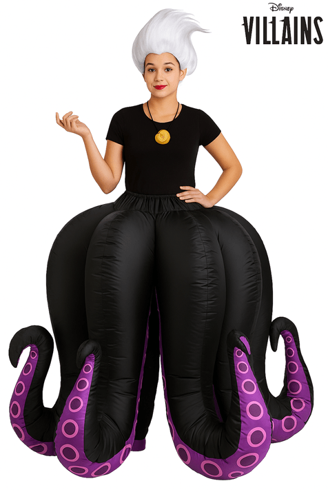 Ursula Long Skirt and Necklace Womens Inflatable Costume UPD