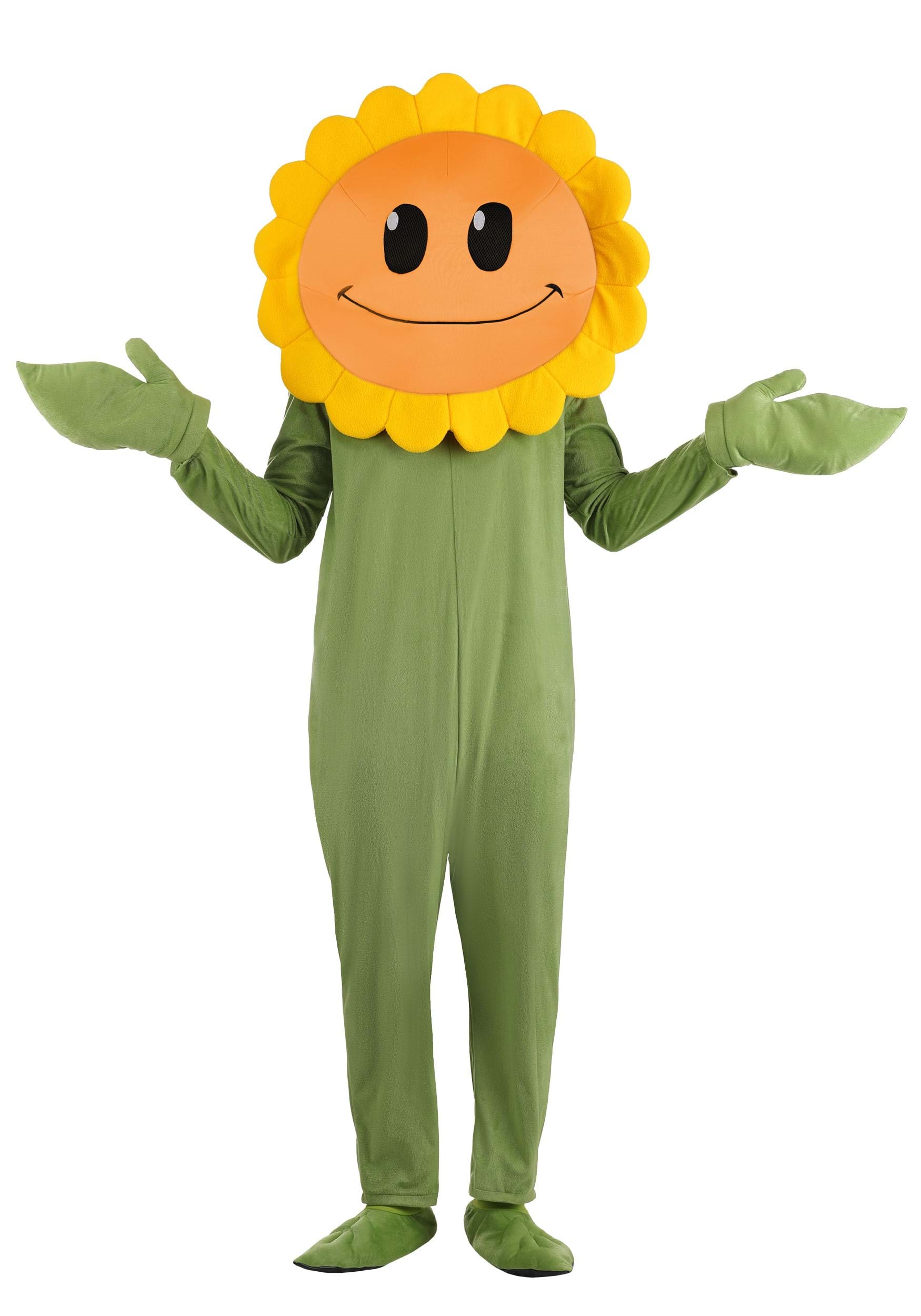Plants Vs. Zombies Adult Sunflower Costume | Video Game Costumes