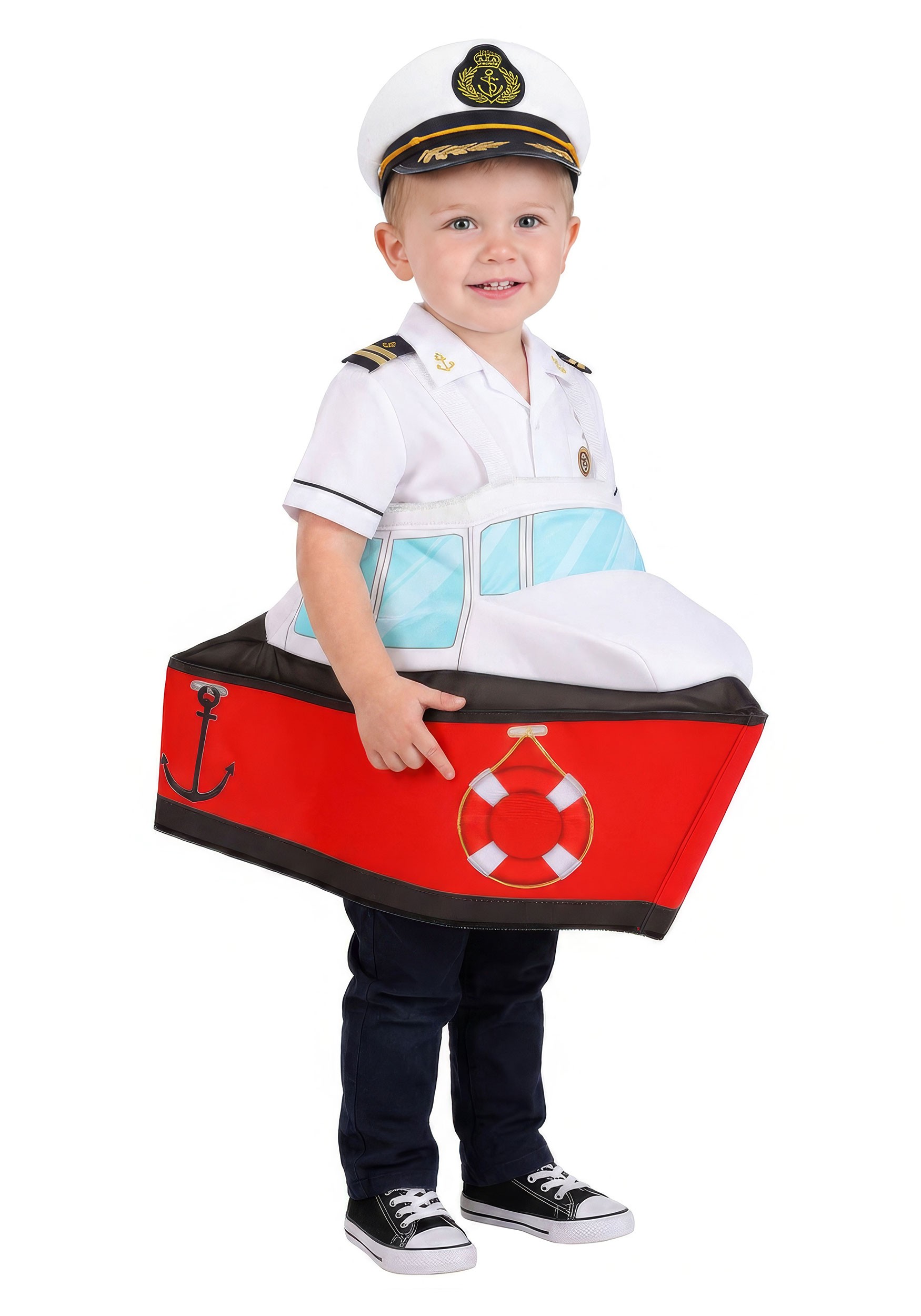 Ride in Boat Captain Toddler Costume | Uniform Costumes