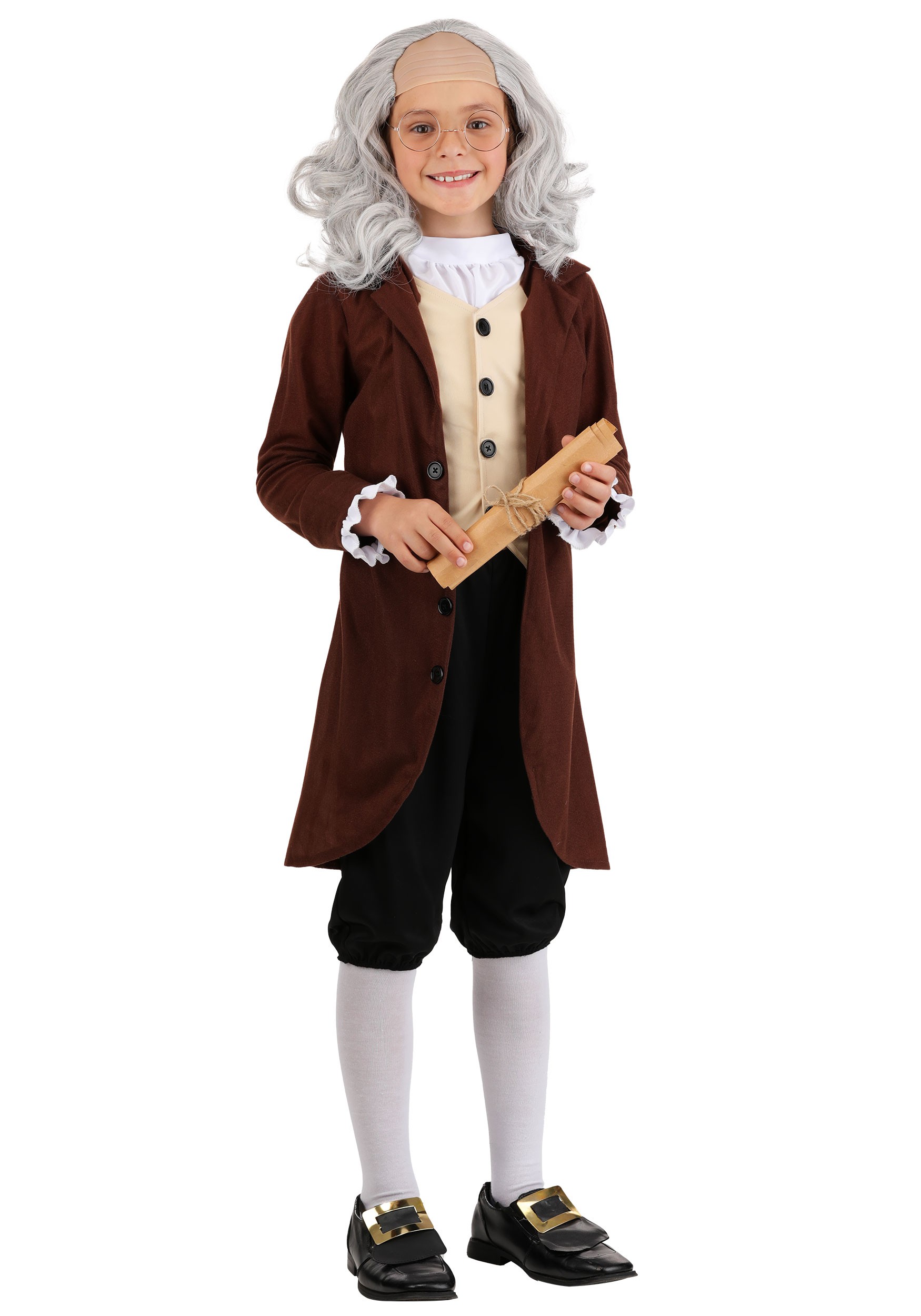 Boy's Classic Ben Franklin Costume | Historical Figures Costumes