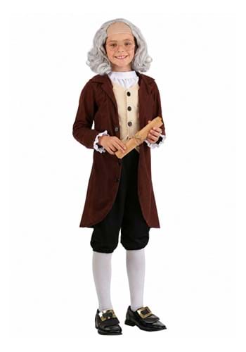 Classic Ben Franklin Boy's Costume new