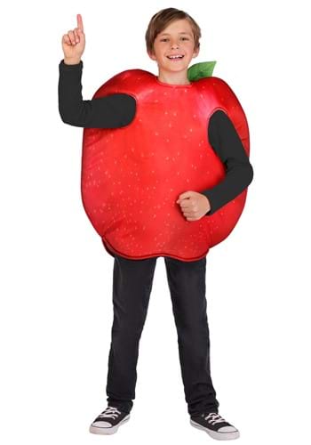 Kids Sandwich Board Red Apple Costume