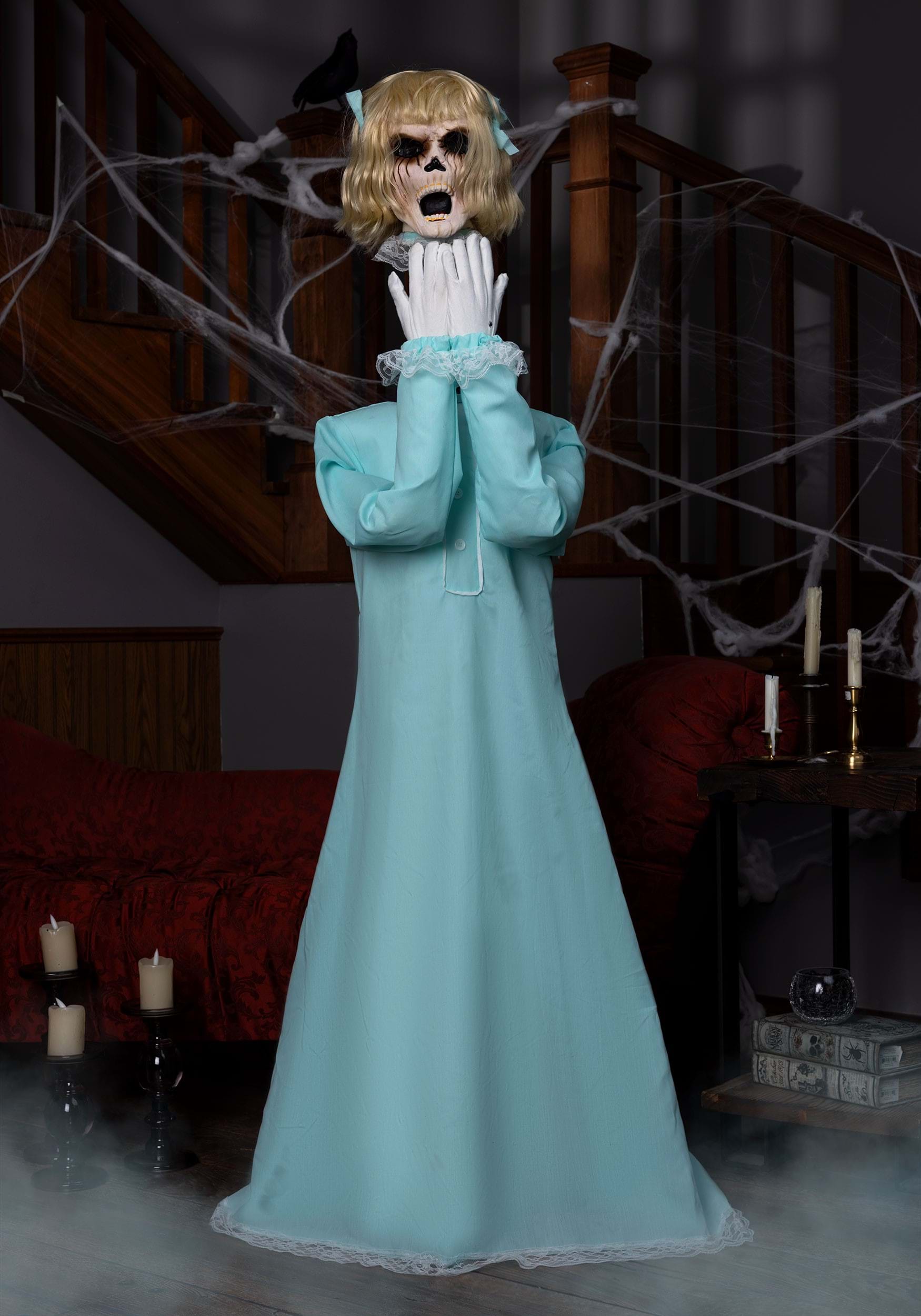 5FT Animatronic Peekaboo Penny Decoration - Tekky | Halloween Animatronics